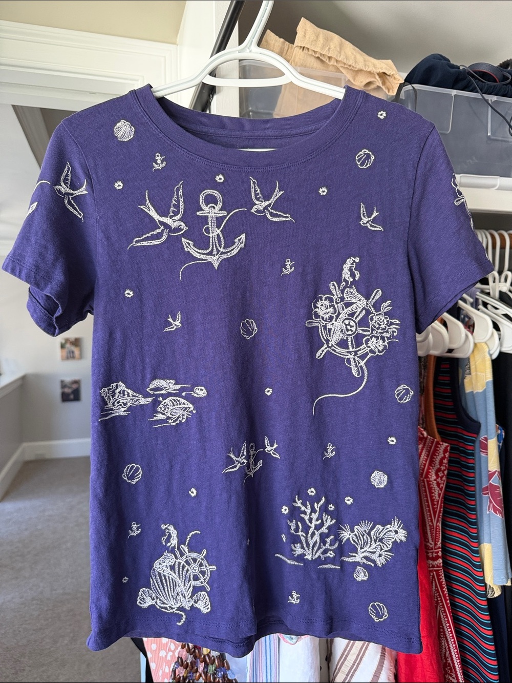 J. Crew Embroidered Tee Never Worn!